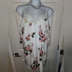 Sequin 🤍heart floral dress xl